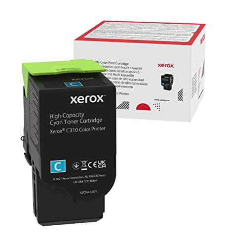 Xerox C310/C315 C310 Toner Cian De Alta Capacidad (5500 Paginas) 006R04365, Aluminium, Ciano
