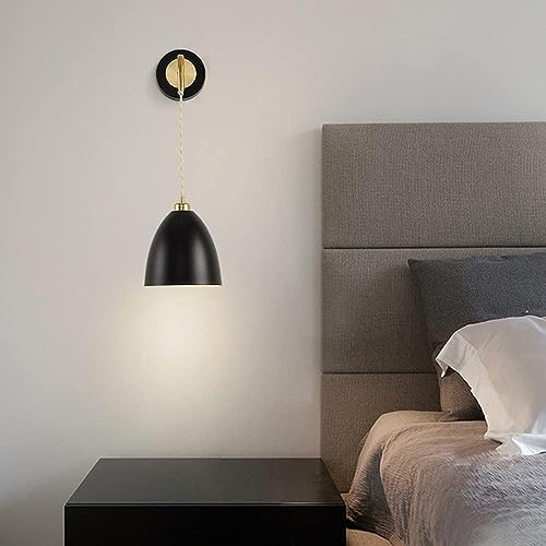 Applique murale moderne E27 en métal noir pour éclairage intérieur de maison - 3