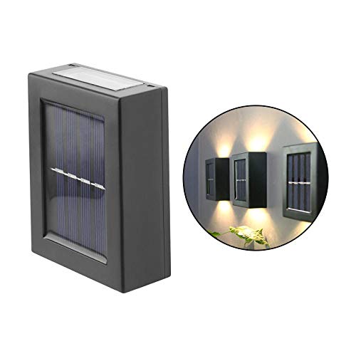Serenable Lâmpada LED para Parede de Energia Solar Lâmpada Impermeável para Cerca de Jardim Exterior