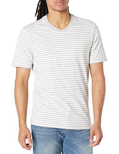 Amazon Essentials Maglietta a Righe con Scollo a v...