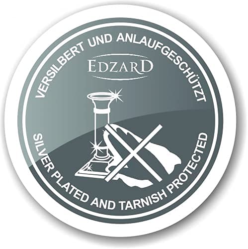 EDZARD 2er Set Fotorahmen Bilderrahmen Gubbio für Foto 13 x 18 cm, edel versilbert, anlaufgeschützt, mit Samtrücken, mit 2 Aufhängern, Fotorahmen zum Stellen und Hängen – Bild 8