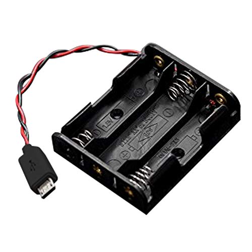 Vilros 3 AA Battery Holder with Micro USB Connector for Raspberry Pi Pico - Image 3