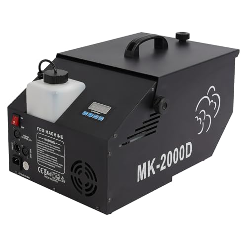 Máquina de humo de bajo nivel de 1200 W con 4 métodos de control, cobertura de 860-1076 pies2 para Halloween, bodas y espectáculos en vivo miniatura 1