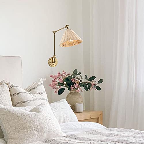 Wingbo NO Wall Sconce Rattan Wrapped Wall Lamp thumb #6