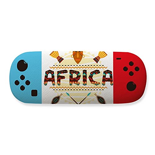 Boîte de rangement pour lunettes design africain coloré