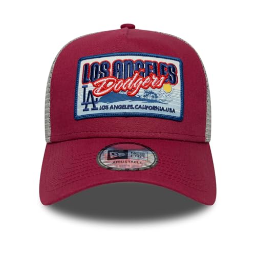 New Era A Frame Trucker Cap Mlb Patch Los Angeles Dodgers - vue 3