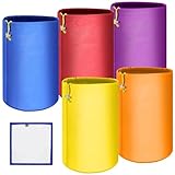 5 Pieces 5 Gallon Filter Bag Oxford Cloth for 5 Gallon Bucket,Reusable Household Food Filter Bag for Hydroponics, Gardening,Juice(25 to 220-Micron)