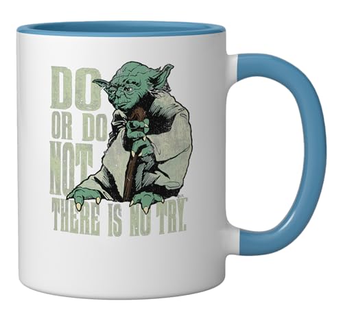 Star Wars Yoda Taza Cerámica 11oz Azul/Blanco miniatura 2