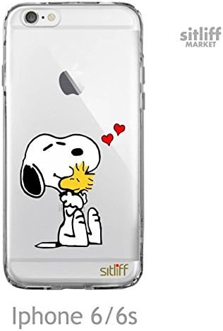 Transparent Case Snoopy hearts Iphone 6 / 6s case by sitliff