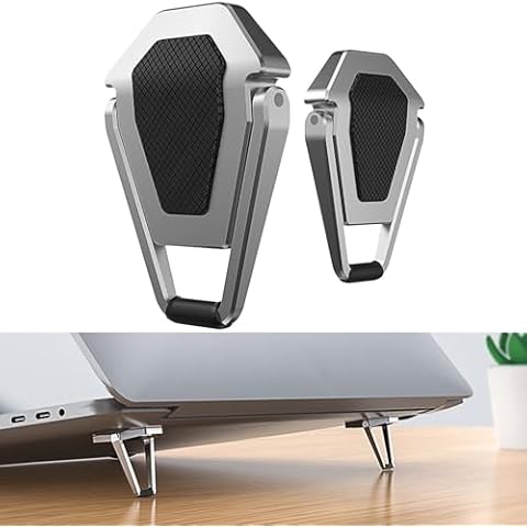 2 Pcs Keyboard Stands, Portable Invisible Laptop Stand,Mini Laptop Stand Compatible with MacBook, Dell, HP and Other 10-17 Inches Laptop Cover