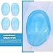 SAFIGLE 3sets 12 Pcs Silicone Ear Covers for Hair Dye Protection Sky Blue Ear Care Tools for Bathing Salon Use and Beauty Treatments Reusable and Easy to Clean 12pcs*3