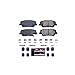 PowerStop Rear Brake Pads For Genesis G70 2019-23 |G80 2018-20 |Hyundai Entourage 2007-08 |Equus 2011-16 |Genesis 2009 - Z23 Carbon-Fiber Ceramic Brake Pads With Installation Hardware, Z23-1284