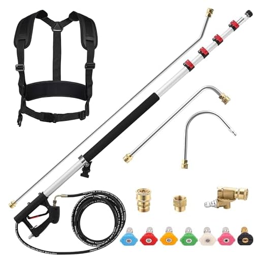 PWACCS 24FT Telescoping Pressure Washer Wand
