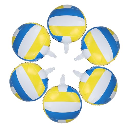 BESTYASH 6 Stück Volleyball Ballons Aufblasbare Sport Ball Dekorationen für Geburtstagsfeiern Beach Volleyball Themen Party Zubehör Langlebig und Robust BESTYASH 6 Stück Volleyball Ballons Aufblasbare Sport Ball Dekorationen für Geburtstagsfeiern Beach Volleyball Themen Party Zubehör Langlebig und Robust