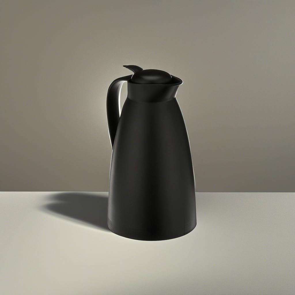 Alfi Glass Vacuum Frosted Plastic Carafe, 1 L, Black (AG2800BK2) - Image 4