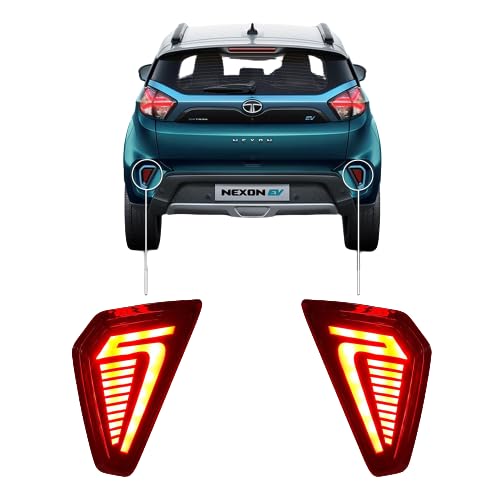 Asryd Rear Bumper Reflector Led With Runinng Matrix Indicator & Scan Function Compatible For Nexon 2021-2023 (Set Of 2)-image-19