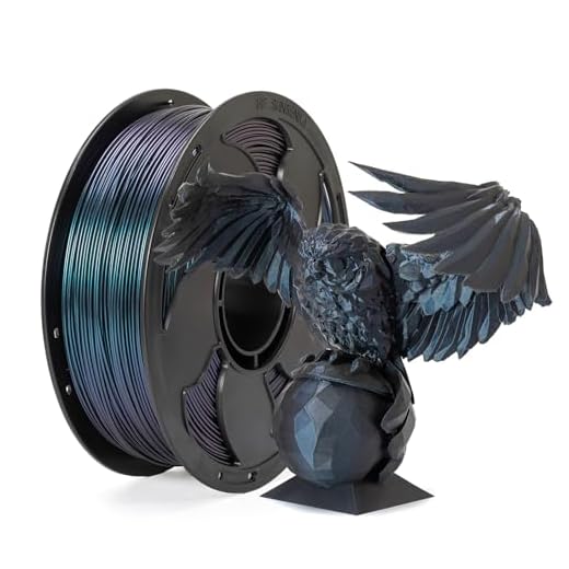 Chameleon Burnt Titanium 1.75mm PLA Filament with Glitter Sparkle, Metallic Smooth Color Transition 3D Filament 1kg (2.2lbs) Spool Perfectly Hide The Layer Line