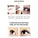 40 Pcs Fake Lashes No Glue Apply False Lashes Eyelash Self Adhesive Lash Strips for Fake Eyelashes Extension Supplies Suitable Makeup Brushes and Tools for All Strip Beauty and Personal Care