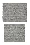 Cannon 2Pc Silver Bath Rug (17'x24' & 21'x34')