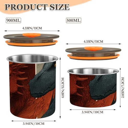 Contenedor para café hermético de acero inoxidable 500ml miniatura 3