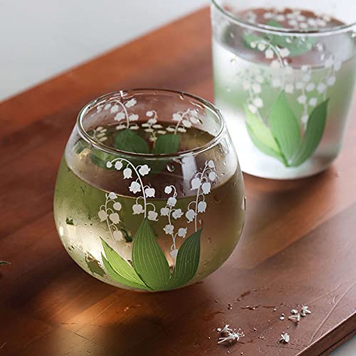 Copos De Uísque Lily Of The Valley, Copos Vintage Premium Antiquados Para Beber Bourbon, Vinho-A-454