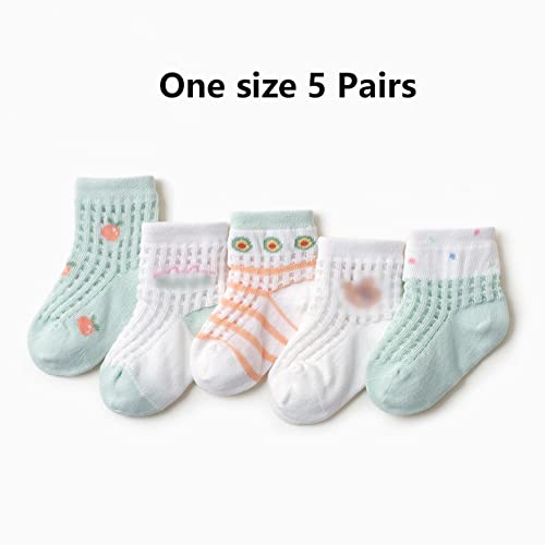 Walking Socks Baby Socks Breathable Socks Children's Socks for Girls Cotton Socks 5 Pairs Suitable for Kids Gifts Thick2