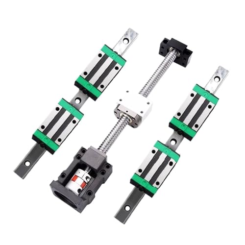 Metal Ball Screw nut end Processing with 4pcs HGH25CA Slider Blocks L300-500mm+HM20-86 Ball Screw Kit SFU2505+HGR25 Linear Guide Kit for Part(450mm)