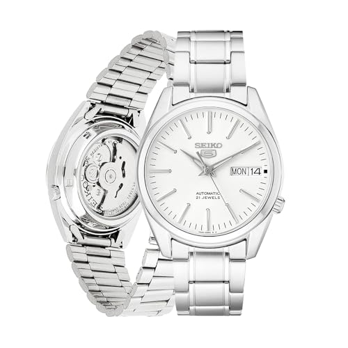 Image of SEIKO Automatic Watch for Men 5-7S Collection - with Day /Date Calendar, Luminous Hands, Stainless Steel Case & Bracelet