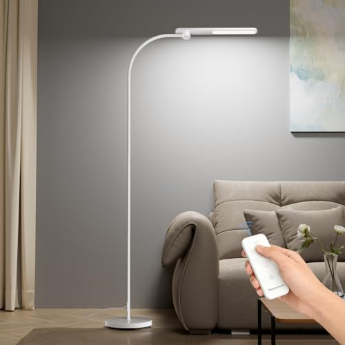 Image of Honeywell LED Floor Lamp Dimmable Gooseneck Reading Living Room Bedroom 77 inch