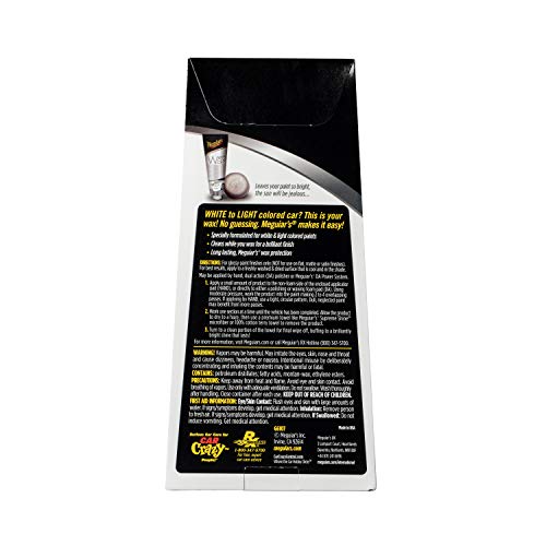 Cera para Carros Brancos White Wax G6107 Meguiars 198g