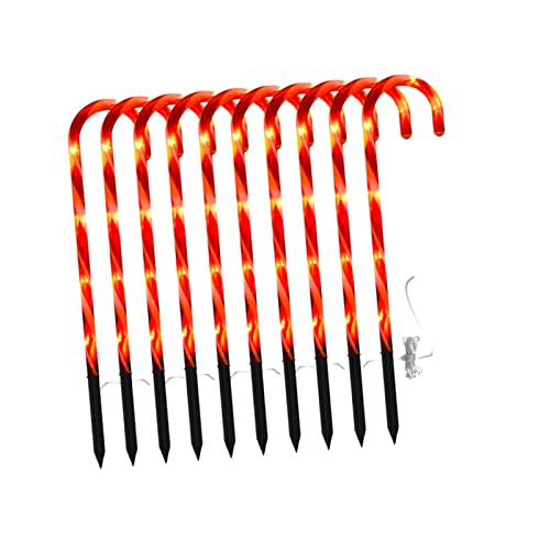 Candy Canes Lights LED x10 extérieur étanche 8 modes pour chemin