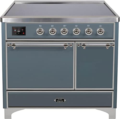 40" Majestic Ii Series Freestanding Electric Double Oven Range With 6 Elements, Solid Door, Convection Oven, Tft Oven Control Display And Child Lock #TOP19