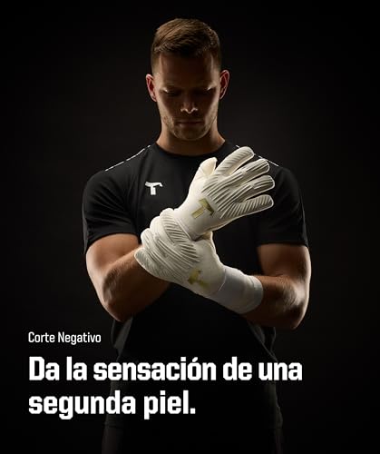 T1TAN Rebel 2.0 White-out - Guantes de Portero - Guantes de fútbol para porteros - sin protección para los Dedos - Talla 6 - imagen 5