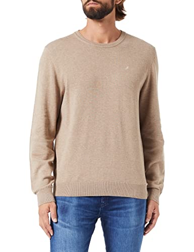 Preisvergleich Produktbild HECHTER PARIS Herren Knit Crewneck Rundhals Pullover, Curry, S
