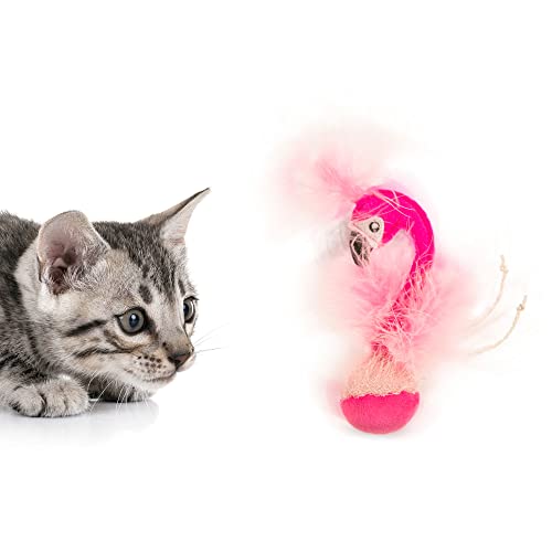 Petlinks Happynip Frisky Flamingo Electronic Sound Cat Toy, Contains Silvervine & Catnip, Battery Powered - Pink, One Size #TOP3
