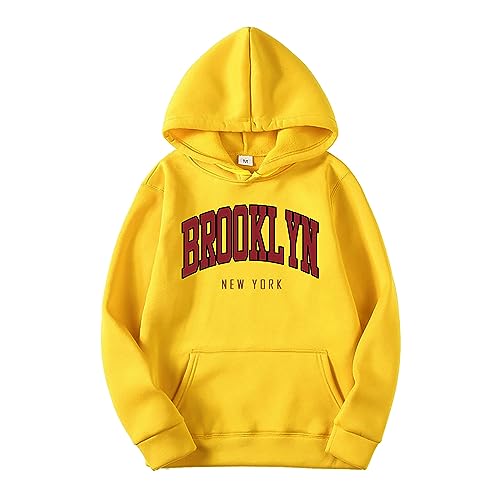 Sweat à capuche homme avec lettre graphique et doublure polaire