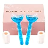 Ice Globes for Facials - Massager for Face, Neck & Eyes, Tighten Skin and Reduce Puffiness, Cryo Sticks (Blue)