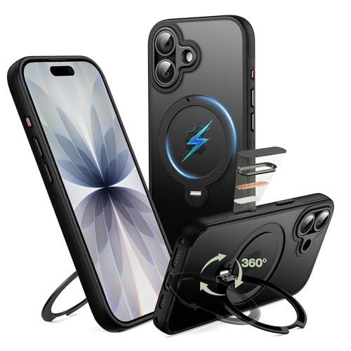 Étui iPhone 17 MagSafe Tapify noir pour sécuriser vos trajets en voiture et appels