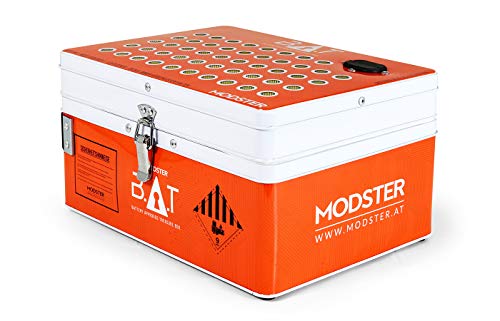 MODSTER Bat Safe Lipo Tresor Ladeschutz, Weiss, Orange Cover