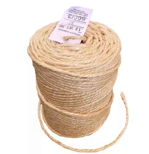 Corda de Sisal Natural 4mm de Espessura Rolo de 170 Metros