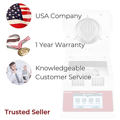 American Fristaden Lab Halogen Moisture Analyzer, 0.005G Accuracy, 100G Capacity, 0.02% Moisture Readability, High Efficiency Halogen Lamp Heating, Rs232 Usb Interface #TOP6