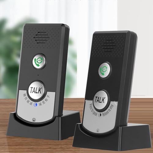 Unidad de Intercomunicador Inalámbrico, Intercomunicador de Voz de 2 Vías Intercomunicador Inalámbrico de Muy Largo Alcance Unidad de de Timbre de Intercomunicación a
