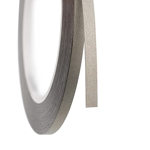 Image of 5mm x 20M (0.2in x 65ft) Conductive Cloth Fabric Adhesive Tape, Faraday Tape for EMI Shielding, Interference Signal Blocking, Laptop Mobilephone LCD Repair, Cable Wire Harness Wrapping