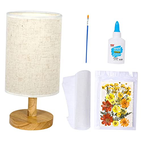 Uonlytech 1 Set Make Office of Light Bedroom Housewarming Room Shade Dorm with and Lampshade Materials Living Tools Table Lamp Decorations Tabletop DIY Desktop for USB Decorative