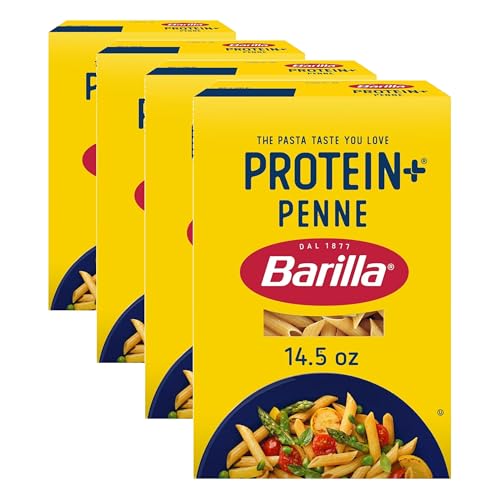 Barilla Protein+ (Plus) Penne Pasta,14.5 Ounce - plant based - Made from Lentils,Chickpeas & Peas -...