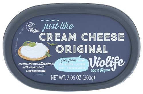 VIOLIFE Vegan Gluten-Free Original Cream Cheese Spread, 7.05 OZ