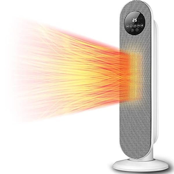 Riscaldatore per radiatore a convettore, alimentazione dell'aria grandangolare a 60°, riscaldamento elettrico a convezione con termostato regolabile, temperatura 11-40°c regolabile liberamente