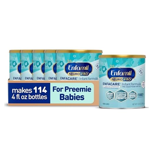 Enfamil NeuroPro EnfaCare High Cal Premature Baby Formula Milk-Based with Iron, Brain-Building DHA, Vitamins & Minerals for Immune Health, 13.6 Ounce (Pack of 6)