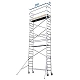  Alumexx SLS Rollgerüst - Fahrgerüst - Zimmerfahrgerüst (10,3 m Arbeitshöhe) - Gerüst - Alugerüst - Aluminiumgerüst - Baugerüst - Fahrgerüst - Rollgerüst - Malergerüst - Gartengerüst