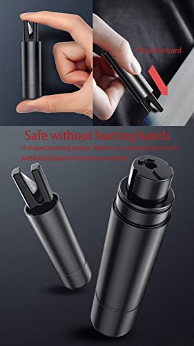 uncakil Automotive Window Breaker Seatbelt Cutter Hammerdex Car Rescue Safety Hammer Safehammer Glass Emergency Escape Tools Window Punch Breaker Tool Accessories Emergency Necessities(2 Black)